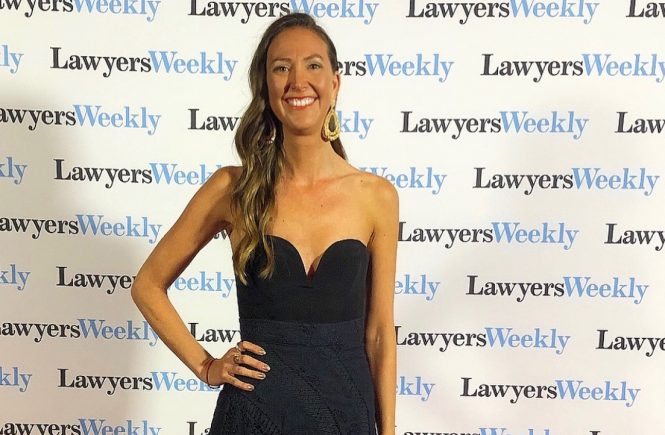 Vedic Meditation Teacher Kate Cliff attends the Women In Law Awards as The Wellness Advocate of The Year Finalist